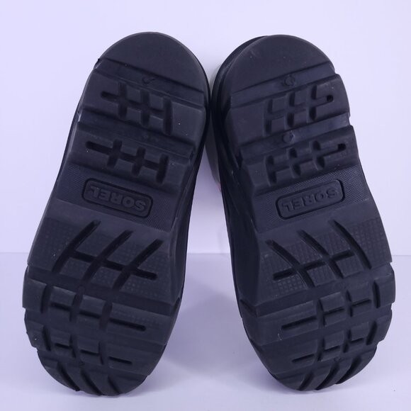 Sorel Flurry Youth Winter Snow Boots Gray Pink Black NY1965-061 Size 3 - Picture 9 of 16